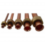 MC Tubo Cobre Aislado Bipolar 3/8 5/8 + Tuercas 5 Metros