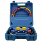 MC Maleta Manometro Analizador 4 Vias 80mm Aluminio + Visor R410A, R407C, R404A, R134A