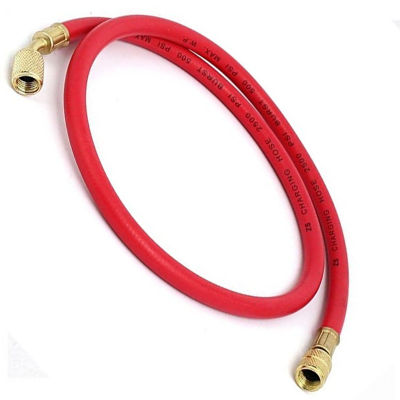 MC 1 Manguera Roja Carga Gas Refrigerante 1/4 x 1/4 90Cm