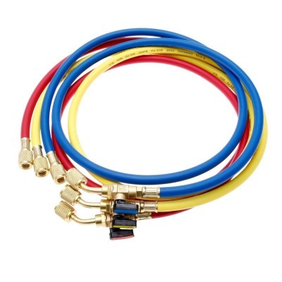 MC Juego 3 Mangueras Carga Gas Refrigerante 1/4 x 5/16 150Cm R410 R32