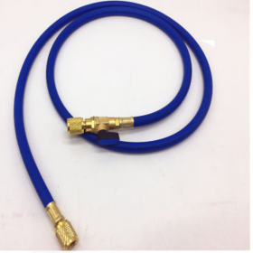 MC 1 Manguera Azul Con LLave Carga Gas Refrigerante 1/4 x 5/16 150Cm R410 R32