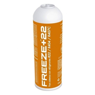 MC 1 Botella Gas Ecologico Refrigerante Freeze +22 400Gr Organico Sustituto R22, R404, R407C