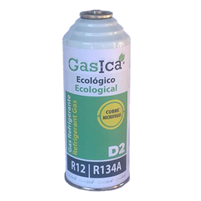 MC 1 Botella Gas Ecologico Gasica D2 226g Sustituto R12, R134A Freeze Organico