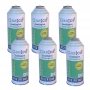 MC 6 Botellas Gas Ecologico Gasica D2 226g Sustituto R12, R134A Freeze Organico