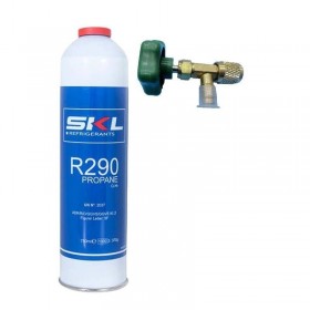 MC 1 Botella Gas Refrigerante R290 + Valvula 370Gr Propano