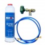 MC 1 Botella Gas Refrigerante R290 + Manguera + Valvula 370Gr Propano