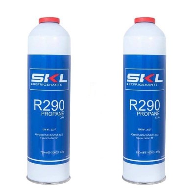 MC 2 Botellas Gas Refrigerante R290 370Gr Propano