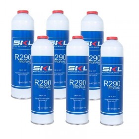 MC 6 Botellas Gas Refrigerante R290 370Gr Propano