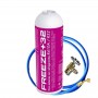MC 1 Botella Gas Ecologico Refrigerante Freeze Organico +32 350Gr + Valvula + Manguera Sustituto R32, R410A