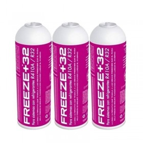 MC 3 Botellas Gas Ecologico Refrigerante Freeze Organico +32 350Gr Sustituto R32, R410A