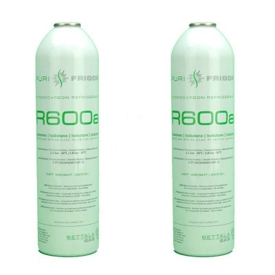 MC 2 Botellas Gas Refrigerante R600 420Gr Isobutano