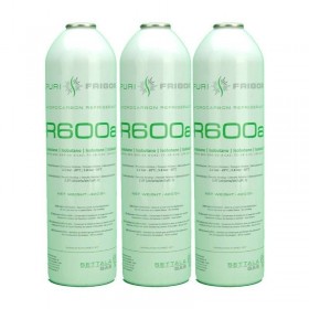 MC 3 Botellas Gas Refrigerante R600 420Gr Isobutano