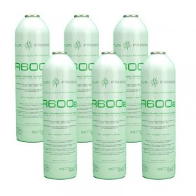 MC 6 Botellas Gas Refrigerante R600 420Gr Isobutano