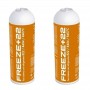 MC 2 Botellas Gas Ecologico Refrigerante Freeze +22 400Gr Organico Sustituto R22, R404, R407C