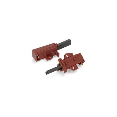 MC 2 Escobillas Motor Lavadora Fagor Zanussi Indesit Whirlpool 4,9x13mm Faston Izquierda 4.8mm Original