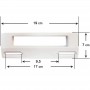 MC Tirador Puerta Frigorifico Gris 95x170mm Standard