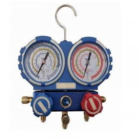 MC Manometro Analizador 2 Vias Aluminio Anticolision 68mm Con Visor R32, R407C, R410A