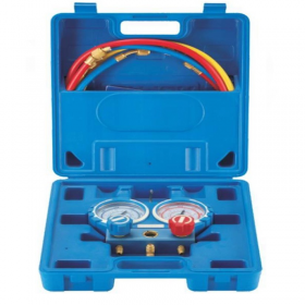 MC Maleta Manometro Analizador 2 Vias Aluminio 80mm Con Visor R410A,R407C,R134A,R404A