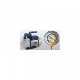 MC Bomba De vacio Doble Con vacuometro Y Solenoide 1/4Hp 50L/Min
