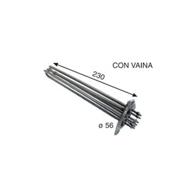 MC Resistencia Lavaplatos Comenda Con Vaina 6000w 380v