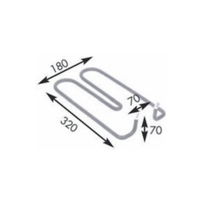 MC Resistencia Plancha Cromoplancha 1000w 230v