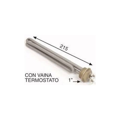 MC Resistencia Maquina Vapor Con Vaina Termostato 1500W 220v