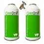 MC 2 Botellas Gas Ecologico Gasica YF 171gr + Valvula Sustituto R1234YF Freeze Organico