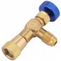 MC Valvula Carga Botella Gas Refrigerante 1/4 H 5/16 M Aire Acondicionado