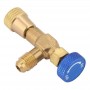 MC Valvula Carga Botella Gas Refrigerante 1/4 H 5/16 M Aire Acondicionado