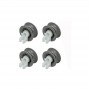 MC Kit 4 Ruedas Lavavajillas Bosch 611666