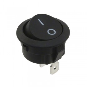 MC Interruptor Unipolar Negro 20mm 6A 250v Standard