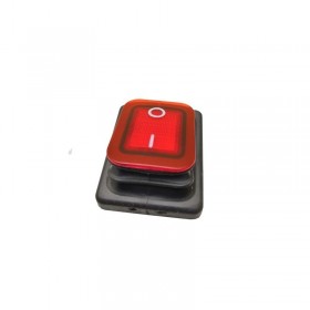 MC Interruptor Bipolar Luminoso Rojo Lavaplatos Industrial Standard