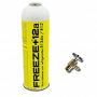 MC 1 Botella Gas Ecologico Refrigerante Freeze +12a 420Gr + Valvula Organico Sustituto R12, R134A