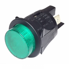 MC Pulsador Bipolar Luminoso Verde 16A 250v Standard