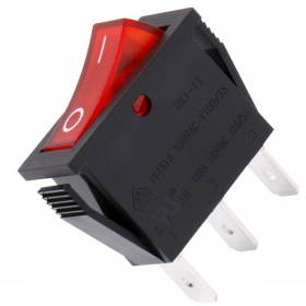 MC Interruptor Unipolar Luminoso Rojo 16A 250v Standard