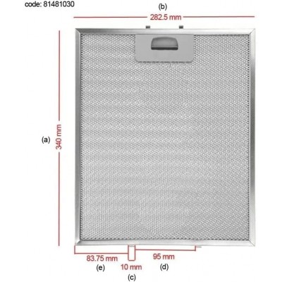 MC FILTRO METÁLICO CAMPANA TEKA 81481030